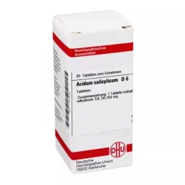 ACIDUM SALICYLICUM D 6 comprimés, 80 pc