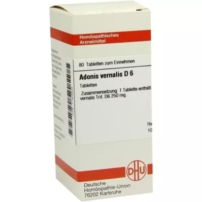 ADONIS VERNALIS D 6 comprimés, 80 pc