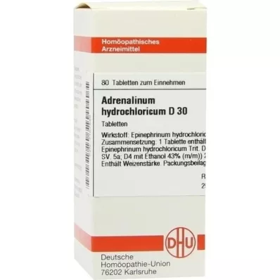 ADRENALINUM HYDROCHLORICUM D 30 comprimés, 80 pc