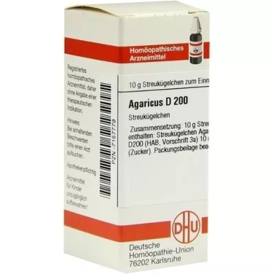 AGARICUS D 200 globules, 10 g