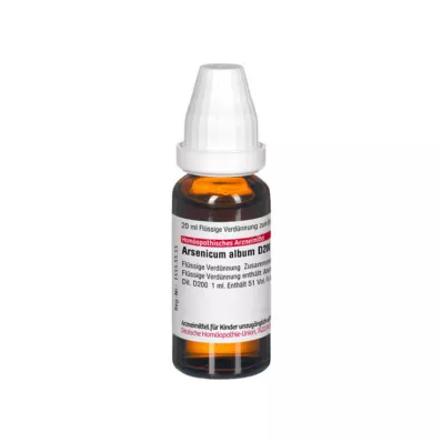 ARSENICUM ALBUM D 200 Dilution, 20 ml ARSENICUM ALBUM D 200 Dilution, 20 ml