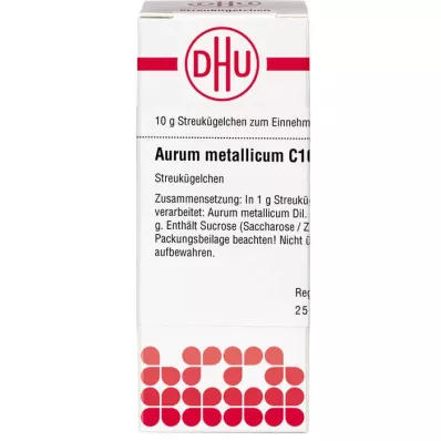 AURUM METALLICUM C 10 globules, 10 g