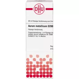 AURUM METALLICUM D 200 Dilution, 20 ml