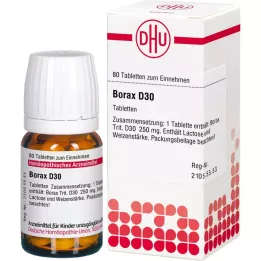 BORAX D 30 comprimés, 80 pc