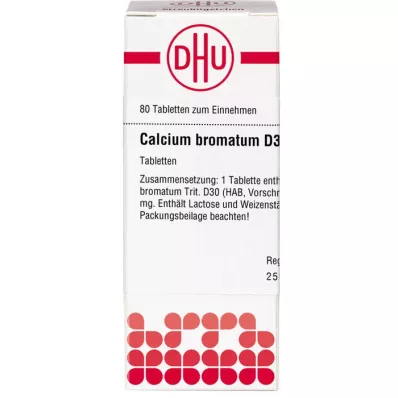 CALCIUM BROMATUM D 30 comprimés, 80 pc