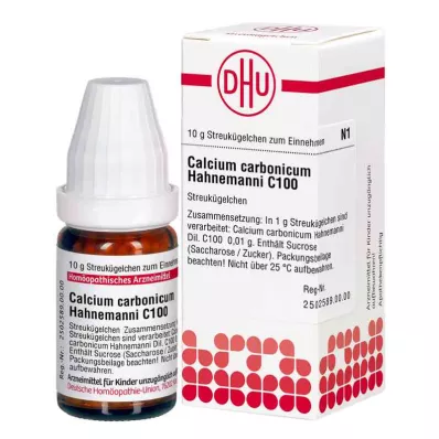 CALCIUM CARBONICUM Globules Hahnemanni C 100, 10 g CALCIUM CARBONICUM Globules Hahnemanni C 100, 10 g