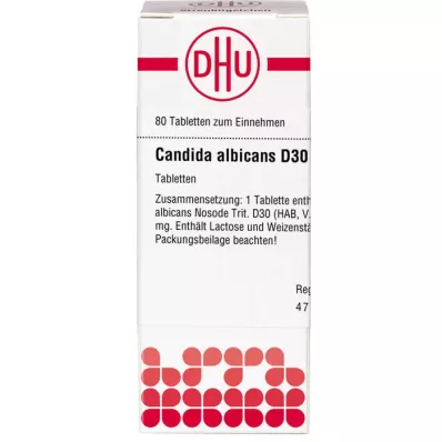 CANDIDA ALBICANS D 30 comprimés, 80 pc