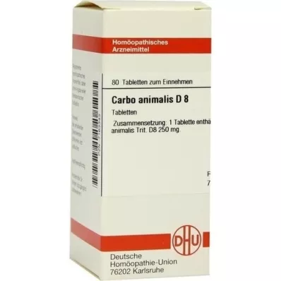 CARBO ANIMALIS D 8 comprimés, 80 pc