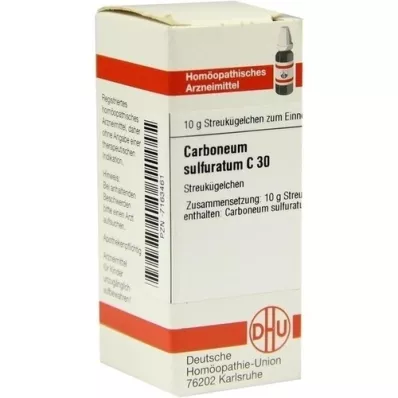 CARBONEUM SULFURATUM C 30 globules, 10 g