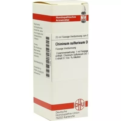 CHININUM SULFURICUM D 30 Dilution, 20 ml