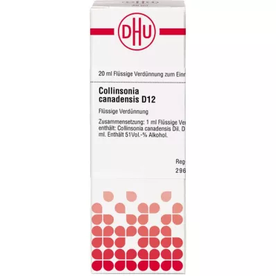 COLLINSONIA CANADENSIS D 12 Dilution, 20 ml