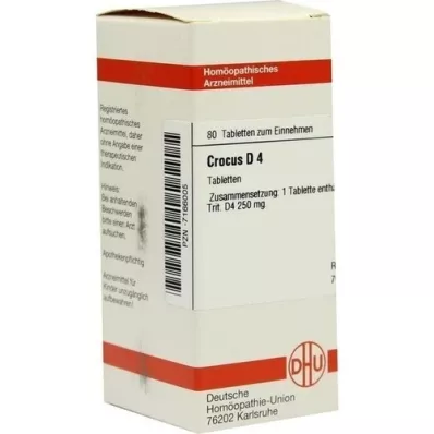 CROCUS D 4 comprimés, 80 pc