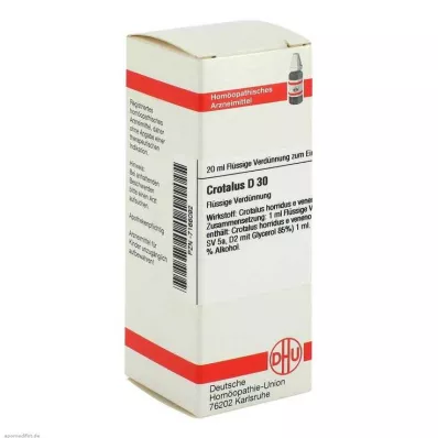 DHU Crotalus D 30 Dilution, 20 ml