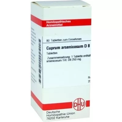 CUPRUM ARSENICOSUM D 8 comprimés, 80 pc