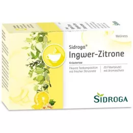 SIDROGA Thé Wellness gingembre-citron, sachets-filtres, 20X2.0 g