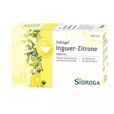 Sidroga Wellness Sachets Filtres à Thé Gingembre-Citron, 20X2,0 g