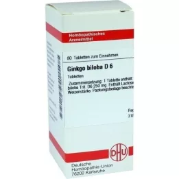 GINKGO BILOBA D 12 comprimés, 80 pc