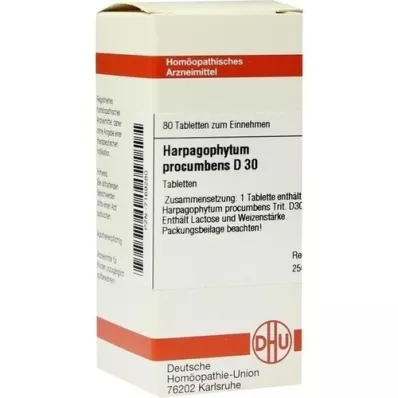 HARPAGOPHYTUM PROCUMBENS D 30 comprimés, 80 pc