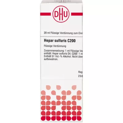 HEPAR SULFURIS C 200 Dilution, 20 ml