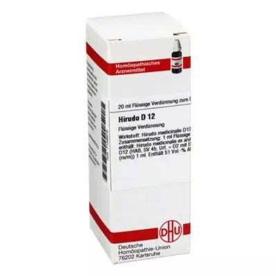 HIRUDO D 12 Dilution, 20 ml HIRUDO D 12 Dilution, 20 ml