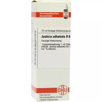 JUSTICIA adhatoda D 6 Dilution, 20 ml