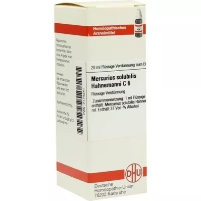 MERCURIUS SOLUBILIS Dilution Hahnemanni C 6, 20 ml