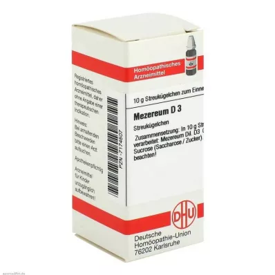 MEZEREUM Globules D 3, 10 g