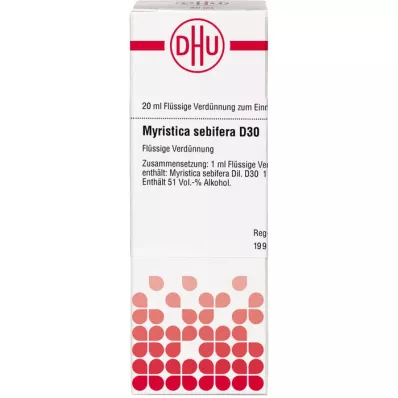 MYRISTICA SEBIFERA D 30 Dilution, 20 ml