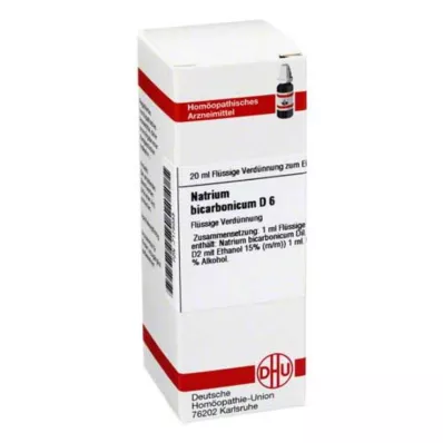 DHU Natrum bicarbonicum D 6 dilution, 20 ml DHU Natrum bicarbonicum D 6 dilution, 20 ml