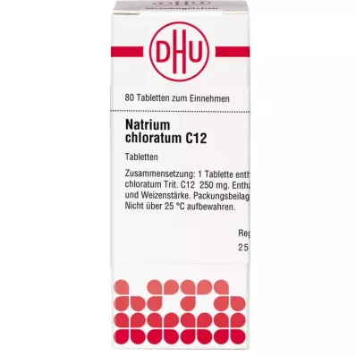 NATRIUM CHLORATUM Comprimés C 12, 80 pc