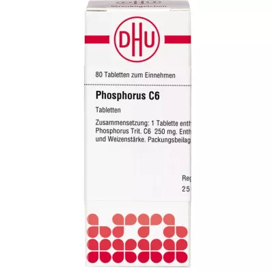 PHOSPHORUS Comprimés C 6, 80 pc