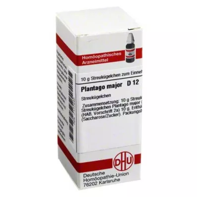 PLANTAGO MAJOR Globules D 12, 10 g