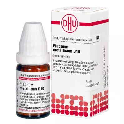 PLATINUM METALLICUM D 10 globules, 10 g PLATINUM METALLICUM D 10 globules, 10 g