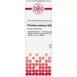 PLUMBUM ACETICUM D 30 Dilution, 20 ml