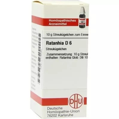 RATANHIA Globules D 6, 10 g