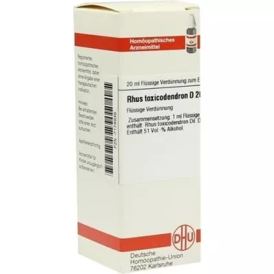 RHUS TOXICODENDRON D 200 Dilution, 20 ml
