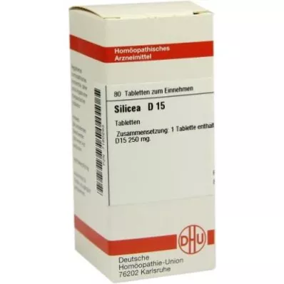 SILICEA D 15 comprimés, 80 pc