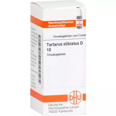 TARTARUS STIBIATUS D 10 globules, 10 g TARTARUS STIBIATUS D 10 globules, 10 g