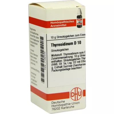 THYREOIDINUM D 10 globules, 10 g