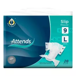ATTENDS Slip Regular 9 L, 28 pièces