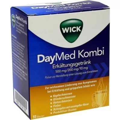 WICK DayMed Kombi boisson contre le rhume, 10 pces