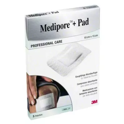 Medipore + Pad 3M 10x15cm 3569NP Plâtre, 5 pc