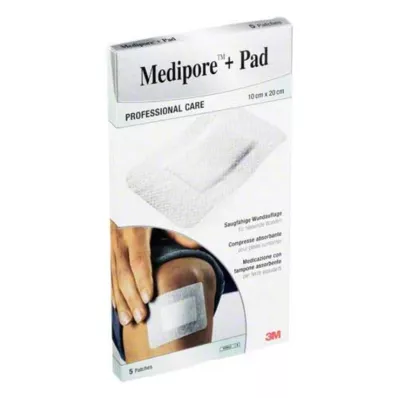 MEDIPORE+Pad 3M 10x20cm 3570NP pansement, 5 pces MEDIPORE+Pad 3M 10x20cm 3570NP pansement, 5 pces
