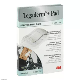 TEGADERM 3M Plus Pad 5x7 cm pansement prêt à lemploi.3582NP, 5 pces