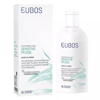 Eubos Sensitive Douche &amp; Crème, 200 ml