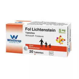 FOL Lichtenstein 5 mg comprimés, 20 pcs
