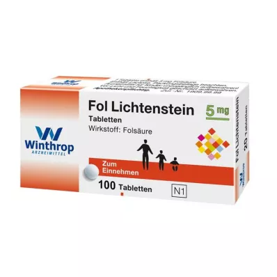 Fol Lichtenstein 5 mg comprimés, 100 pc