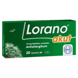 LORANO comprimés aigus, 20 pc