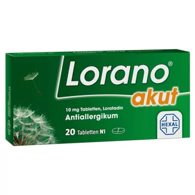 LORANO comprimés aigus, 20 pc