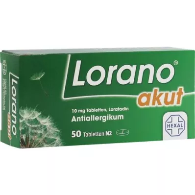 LORANO comprimés aigus, 50 pc